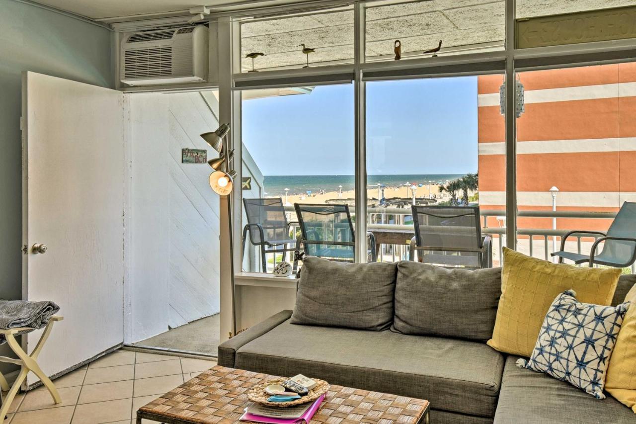 Oceanfront Resort Studio On Virginia Beach! Luaran gambar